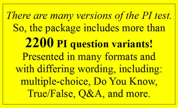 dont fail the ca pi license test